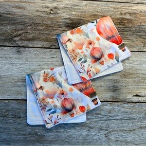 Burp Cloth set || hot air balloons